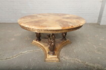 Coffee Table Rococo Italy Bronze/Onyx 1950