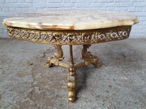 Rococo Coffee Table (onyx top)