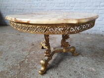 Rococo Coffee Table (onyx top)