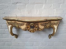 Console  Rococo Italy Walnut 1960