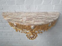 Rococo Console + mirror