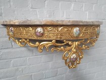 Rococo Console + mirror