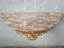 Rococo Console + mirror