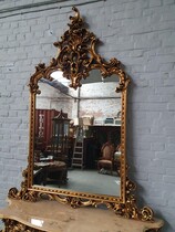 Rococo Console + mirror