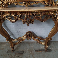 Rococo Console + mirror