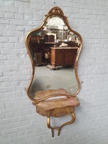 Rococo Console + mirror