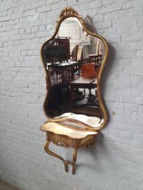 Rococo Console + mirror