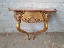 Rococo Console + mirror