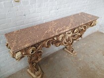 Rococo Console + mirror