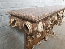 Rococo Console + mirror