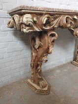 Rococo Console + mirror