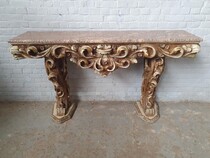 Rococo Console + mirror