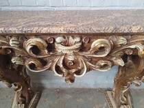 Rococo Console + mirror