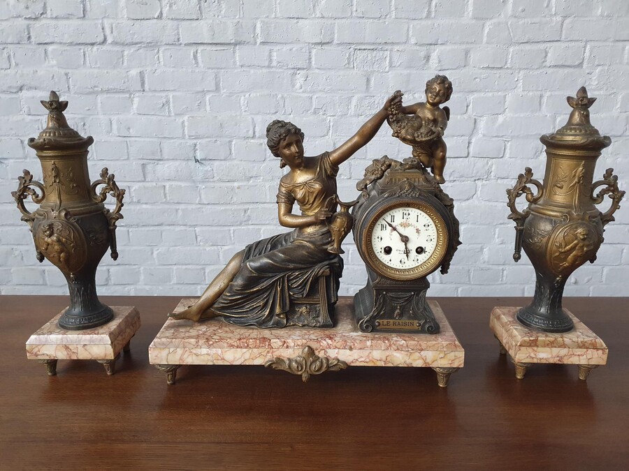 Rococo (Louis XV) Clock set