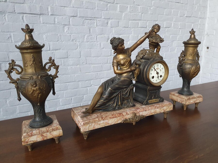 Rococo (Louis XV) Clock set