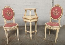Rococo (Louis XVI) Table and chairs