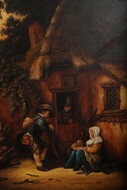 Rococo Painting ' Resting farmers'