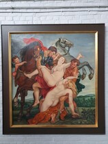 Painting  (Signed) Rococo (Rubens) Belgium Canvas 1970
