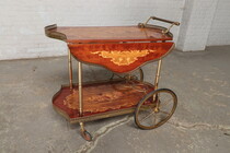 Serving cart Rococo Italy Rosewood 1960