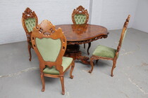 Rococo Table +  4 chairs