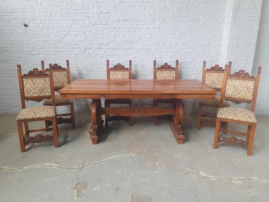 Rococo Table +  6 chairs