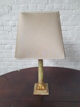 Table lamp Rococo Italy Bronze/Onyx 1970