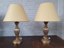 Table lamps (pair) Rococo France Wood 1970