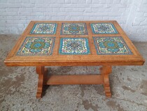 Coffee Table (Tiled) Rustique Belgium Oak 1920