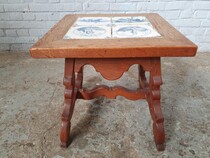 Rustique Pair of Sidetables (Delft Tiled)