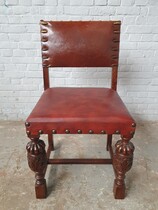 Tudor style Table +  6 chairs